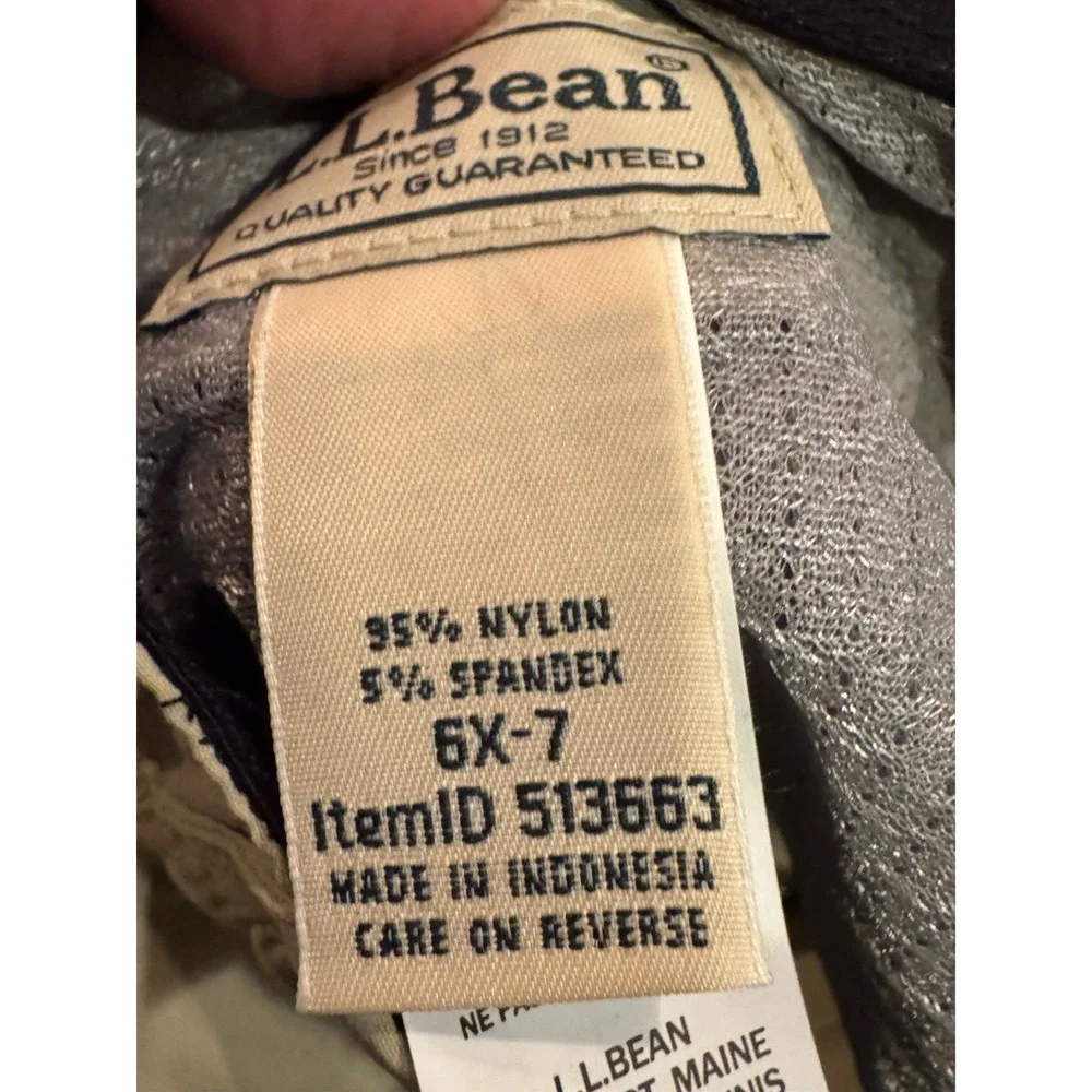 Ll Bean Kids 6/ 7 Convertable Tan Pants (T1)